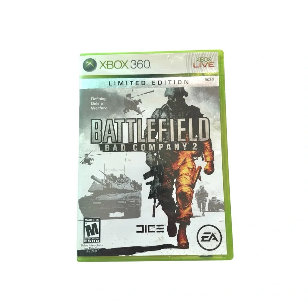 Microsoft Xbox 360 Battlefield Bad Company 2 Video Game NOT TESTED
